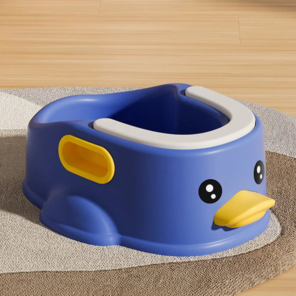 Duck-shaped PVC pet bathtub for dogs and cats in blue, pink and yellow colours