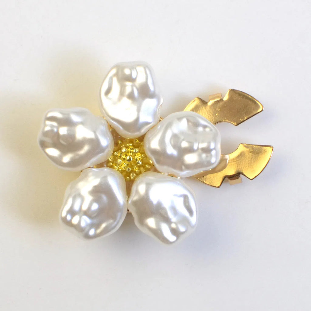 Alloy pearl rhinestone cufflink buttons white inlaid diamond processing single