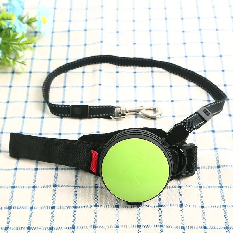 3 metre retractable dog leash in six colours with automatic braking system