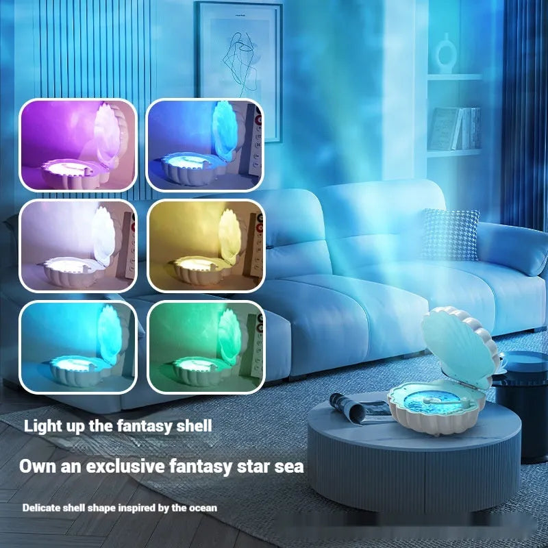 Retro vinyl record player shell lamp with LED lighting in blue colour option