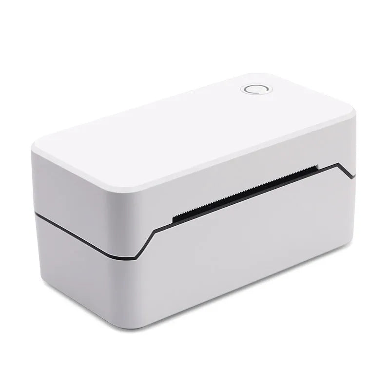 Compact Bluetooth thermal express order printer on countertop showing dimensions