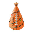 Resin Christmas football tree ornament 15cm in rugby style decoration