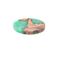 Nordic style wooden coaster with resin heat insulation for tea sets in solid colour
