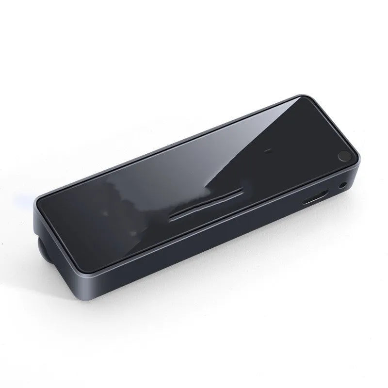 Black car air vent aromatherapy diffuser with LED light showing fragrance stick compartment
