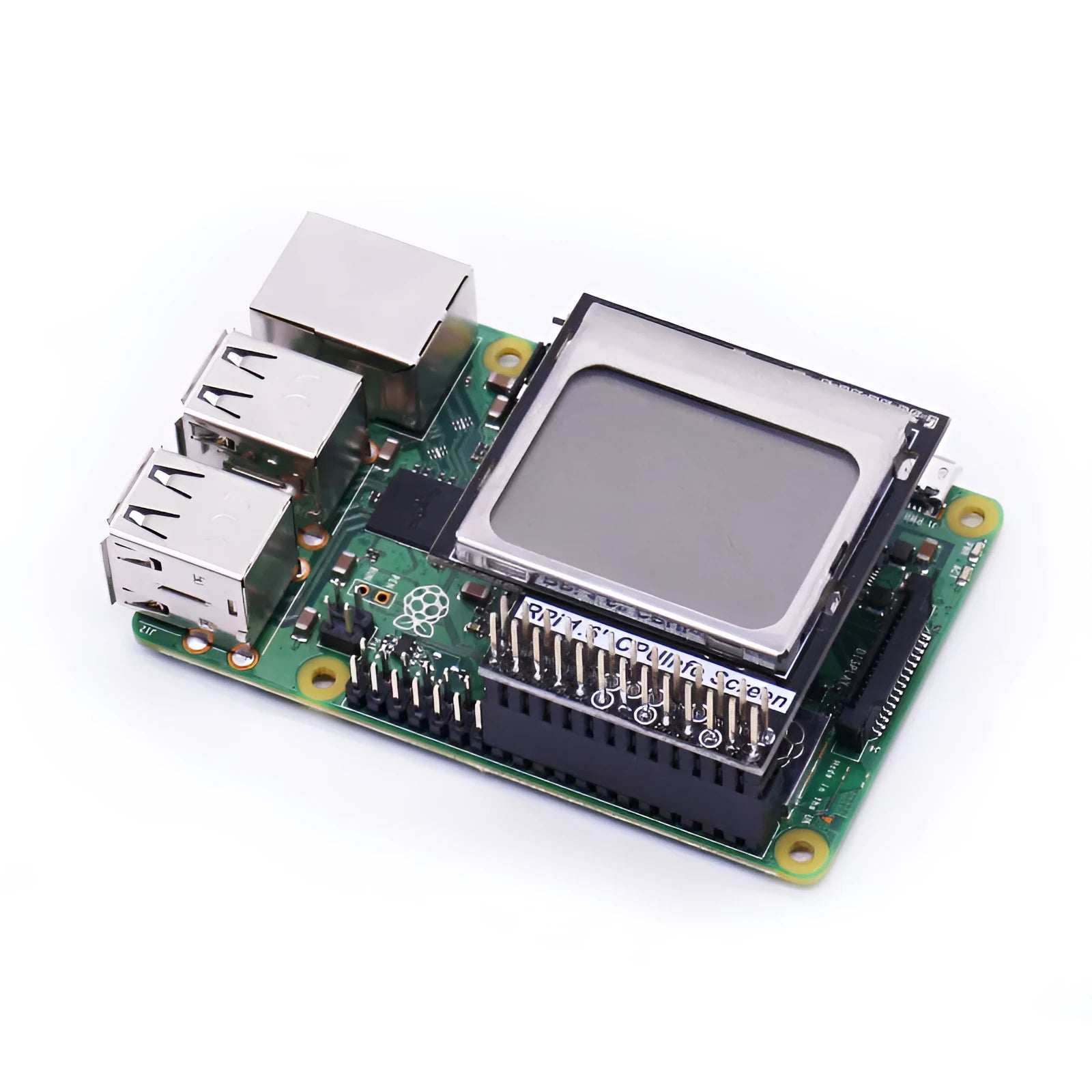 Raspberry Pi 1.6-inch LCD display module with backlight switch for system monitoring