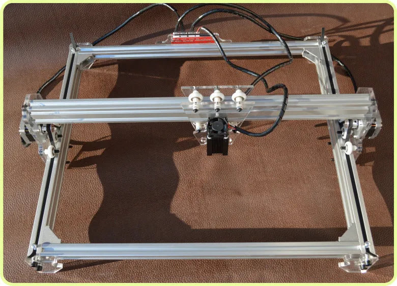 Miniature laser engraving machine with 400x300mm bottom plate for marking and lettering work