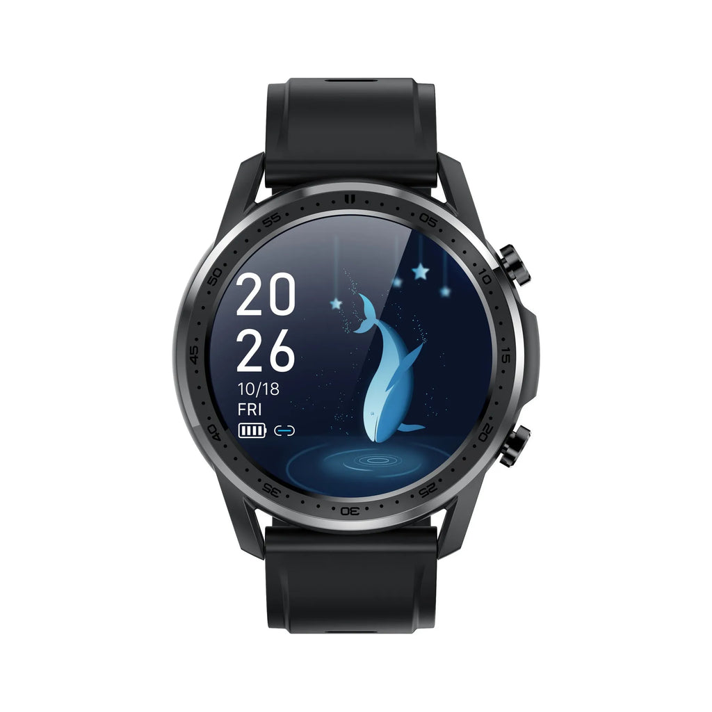 Youth2 Body Temperature Smart Bracelet with 1.3-inch touch screen and zinc alloy case in black or grey