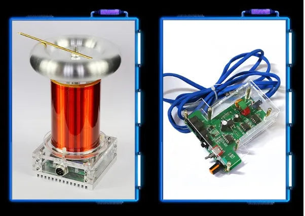 Music Tesla coil driver board with controller and cables for 220V plasma arc generation