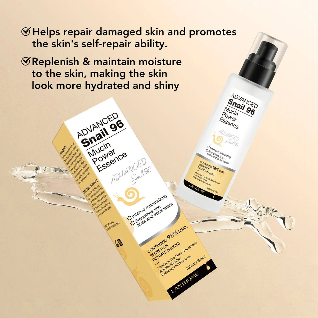 Snail Snail Serum moisturising facial essence liquid in 100ml container for universal skin types