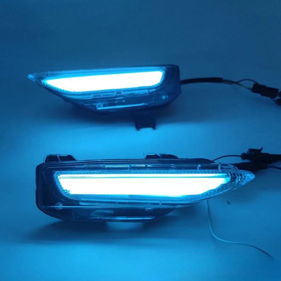 Infiniti Q50 Q70 front bumper LED turn signal and daytime running lamp unit in ABS housing