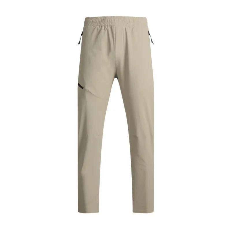 Men's waterproof quick-dry nylon exercise trousers in Army Green colour with mid waist design