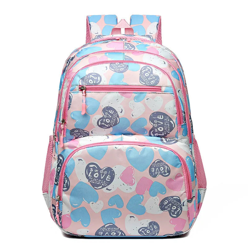 Student schoolbag with air pillow belt system in blue colour with large capacity design