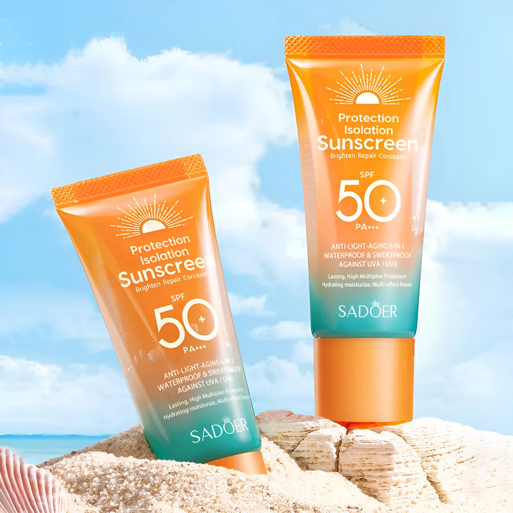 50g Double Tube Multi-Effect Repair Isolation Sunscreen and makeup primer product