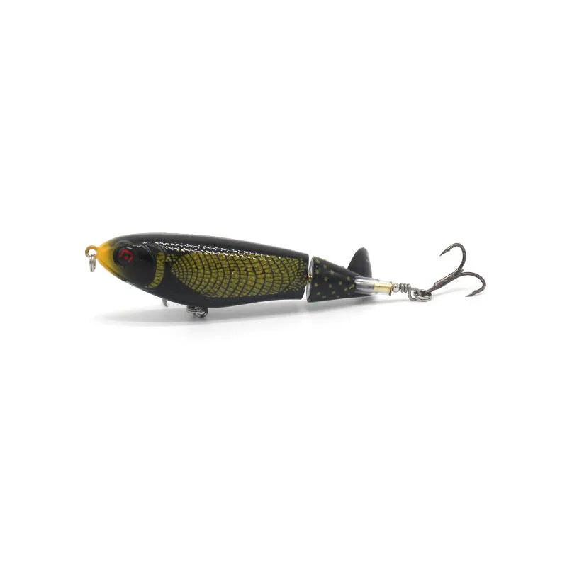 7.5cm bionic artificial fishing swimbait lure on a hook