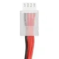 7.4V 1200mAh lithium polymer RC battery with dimensions 15mm by 36mm by 70mm