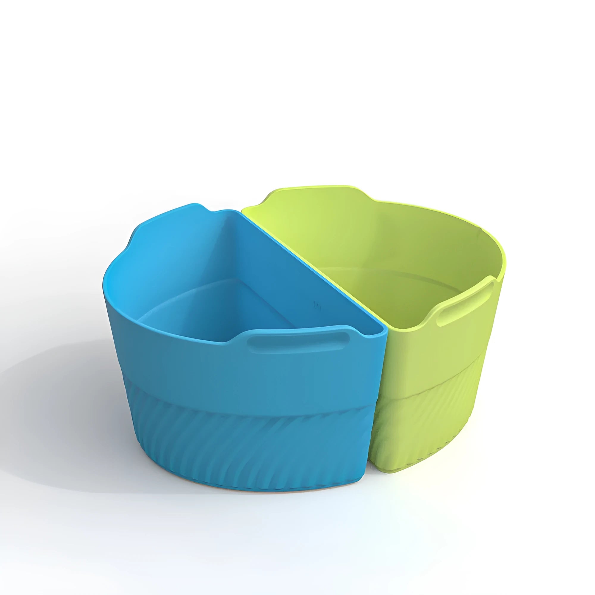 Silicone slow cooker liner non-stick pan easy clean pot liner modern simplicity Type A Gray Blue