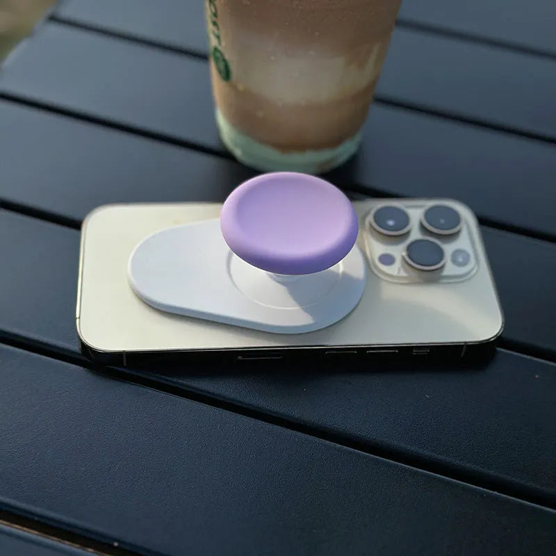 Silicone cup cover snap-on mount for magnetic phone airbag bracket short video use in five colours