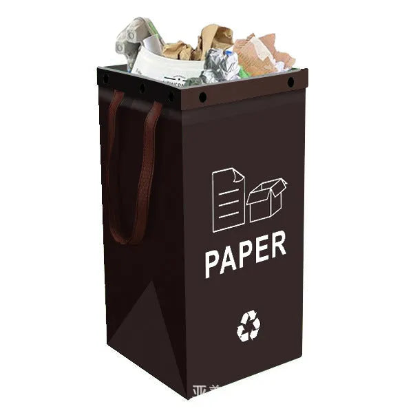 Blue 40L reusable PP waste sorting bag, 30cm wide by 50cm tall, standing upright.
