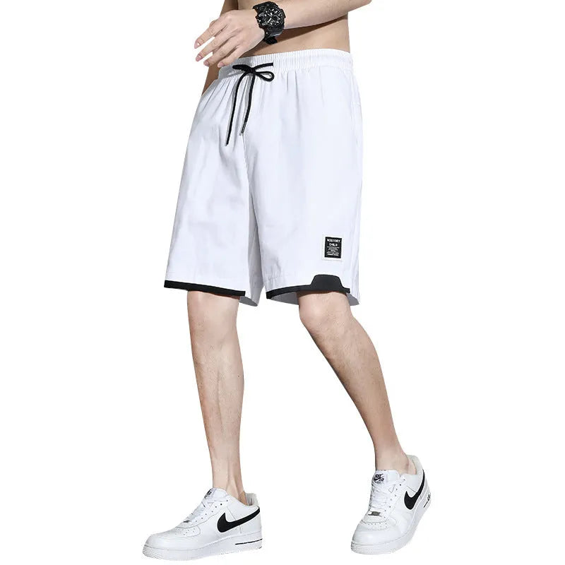 Boys cotton shorts in black, khaki, and white colors with mid waist design