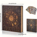 132-page retro constellation photo album with hard cardboard cover and kraft paper pages
