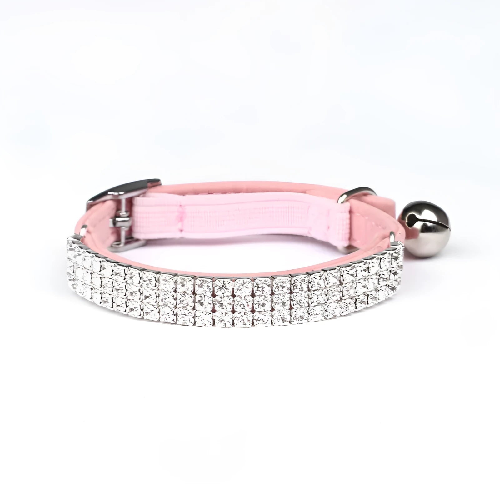 Rhinestone velvet cat collar adjustable from 20-30 cm in five colour options
