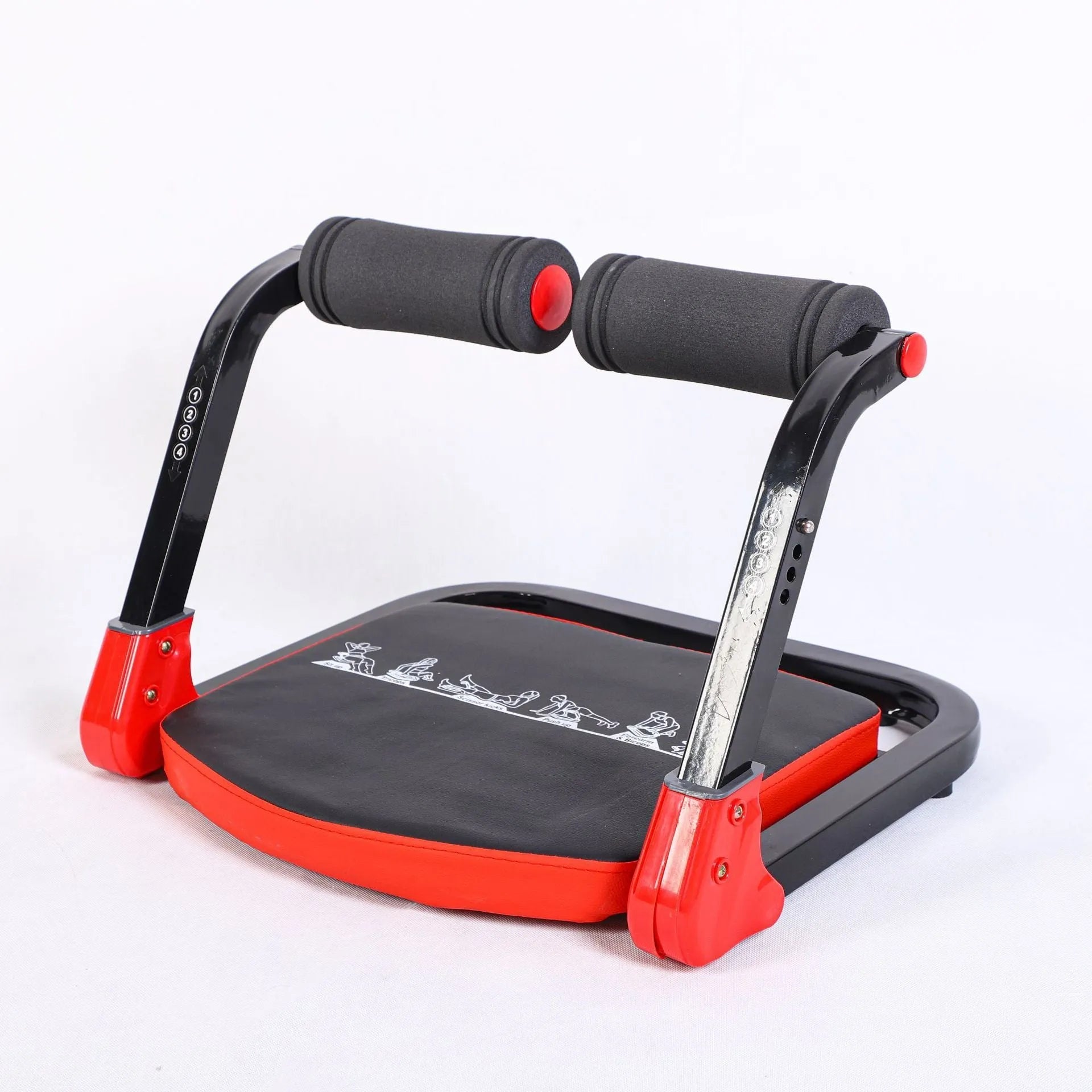 Mini multifunctional abdominal fitness equipment in red or sky blue colour for home and office use