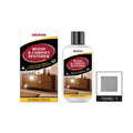 Wood furniture scratch care solution showing 100ml bottle and 20x20cm applicator towel