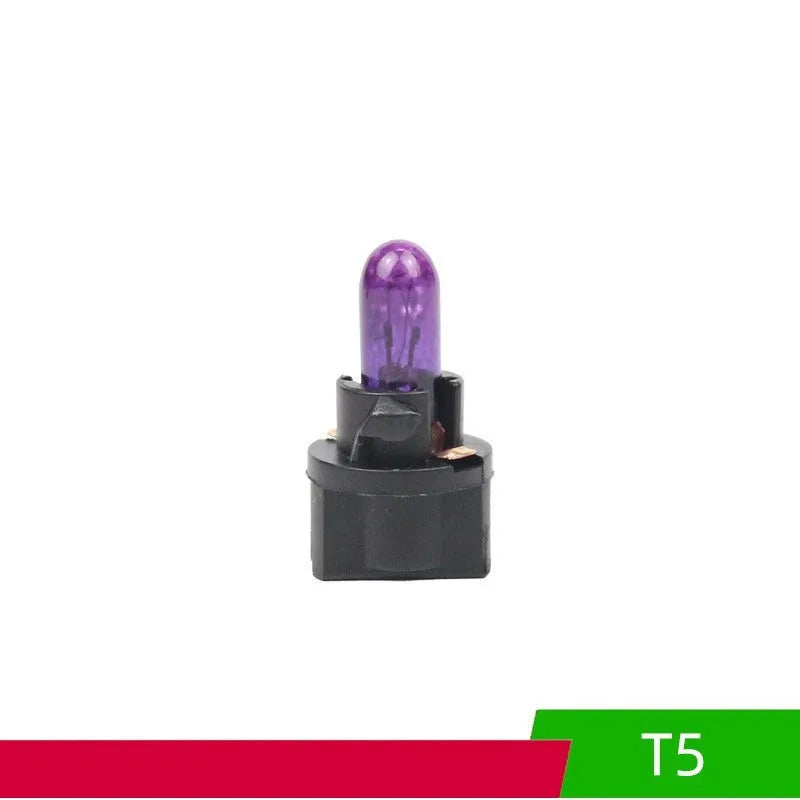 T5 12V 1.2W quartz glass car bubble meter indicator light for dashboard gauges