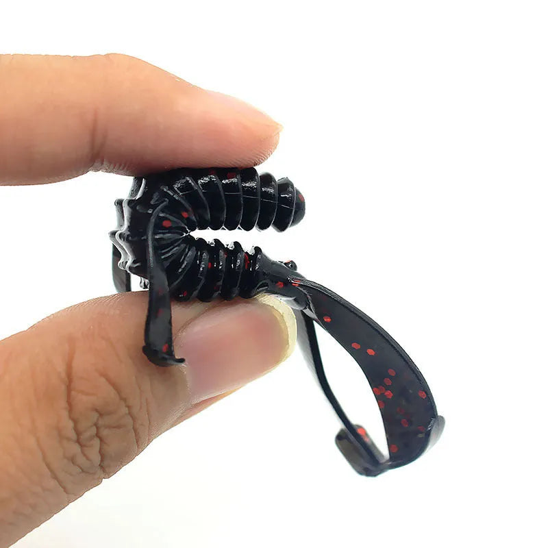 PVC fishing soft bait lure in two sizes with multiple colour variations for freshwater and saltwater angling