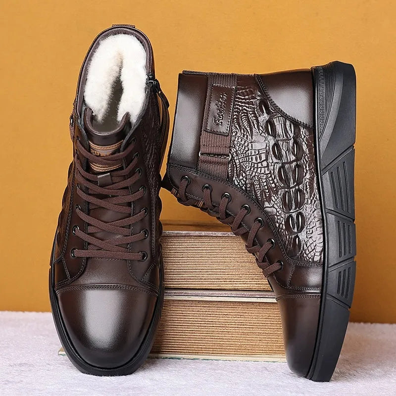 Women's black velvet winter boots with fur integration, round toe, lace-up front, and rubber sole.