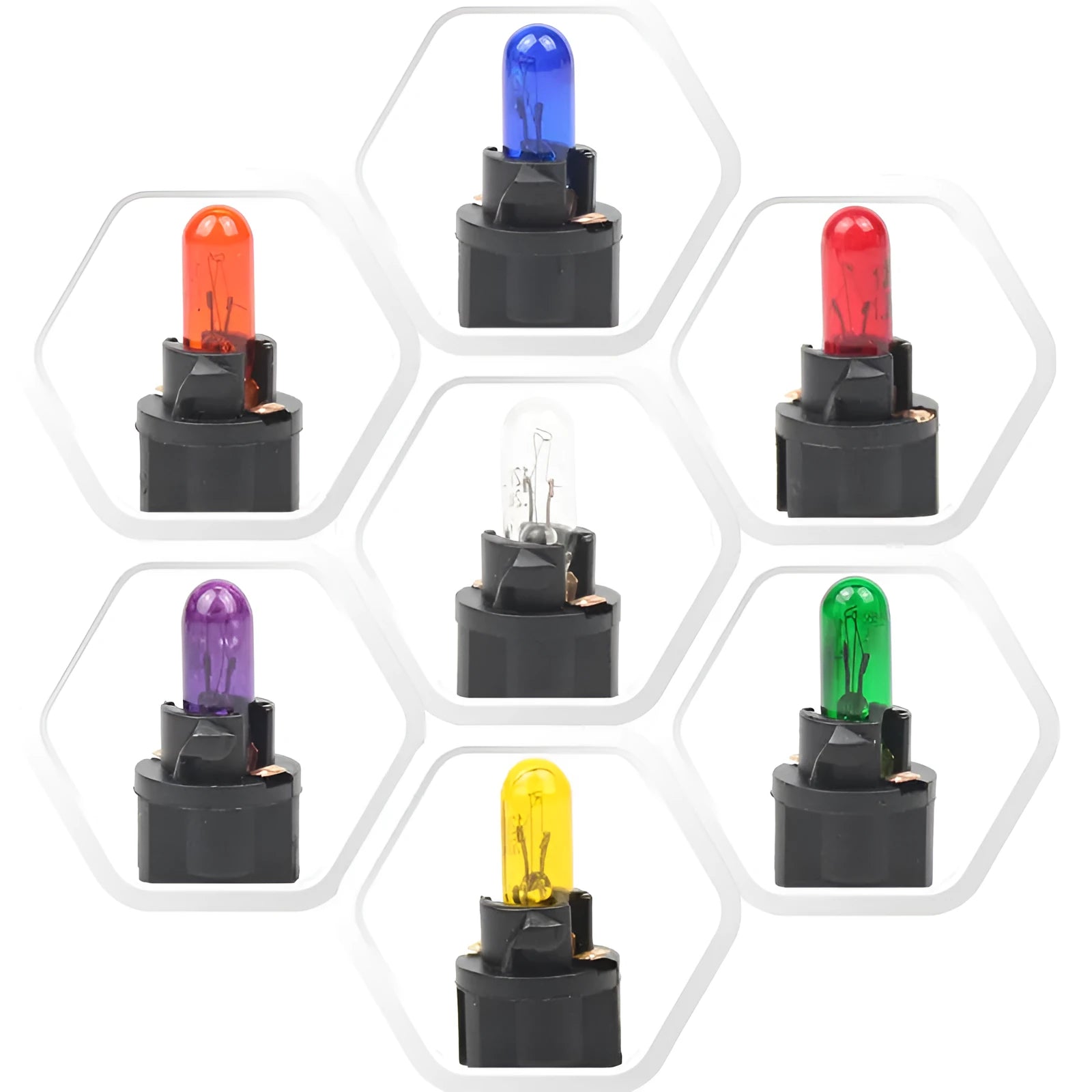 T5 12V 1.2W quartz glass car bubble meter indicator light for dashboard gauges