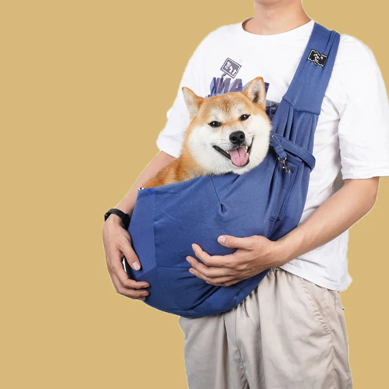 Folding cat messenger backpack carrier with breathable mesh panels in multiple colour options