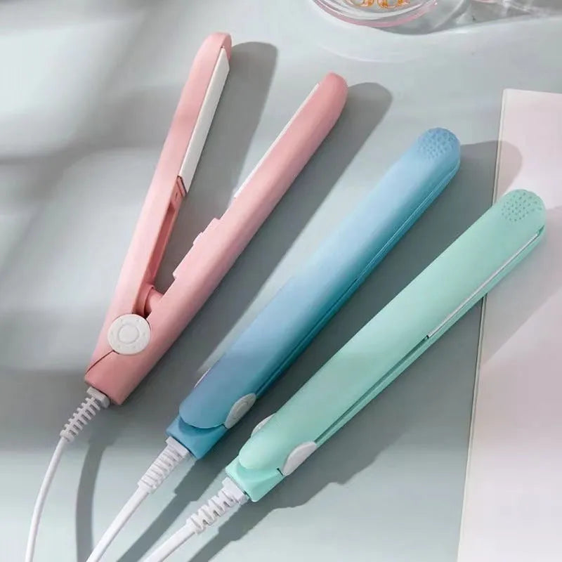 Hairdressing splint hair perm styling tool with straight clip and storage box in choice of colours