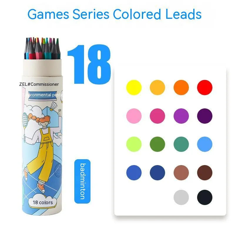 Zhenglin Sports Series colour pencil set in assorted colours with paper barrel