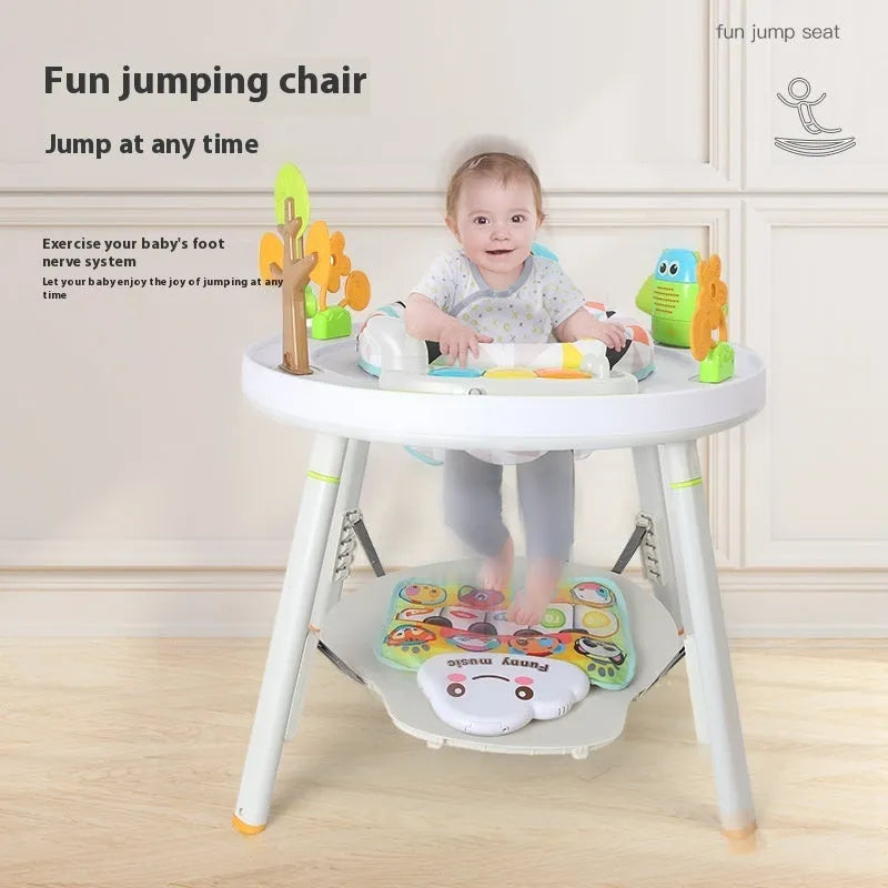Baby jumping chair gymnastic rack in duck or lion style with interactive toys
