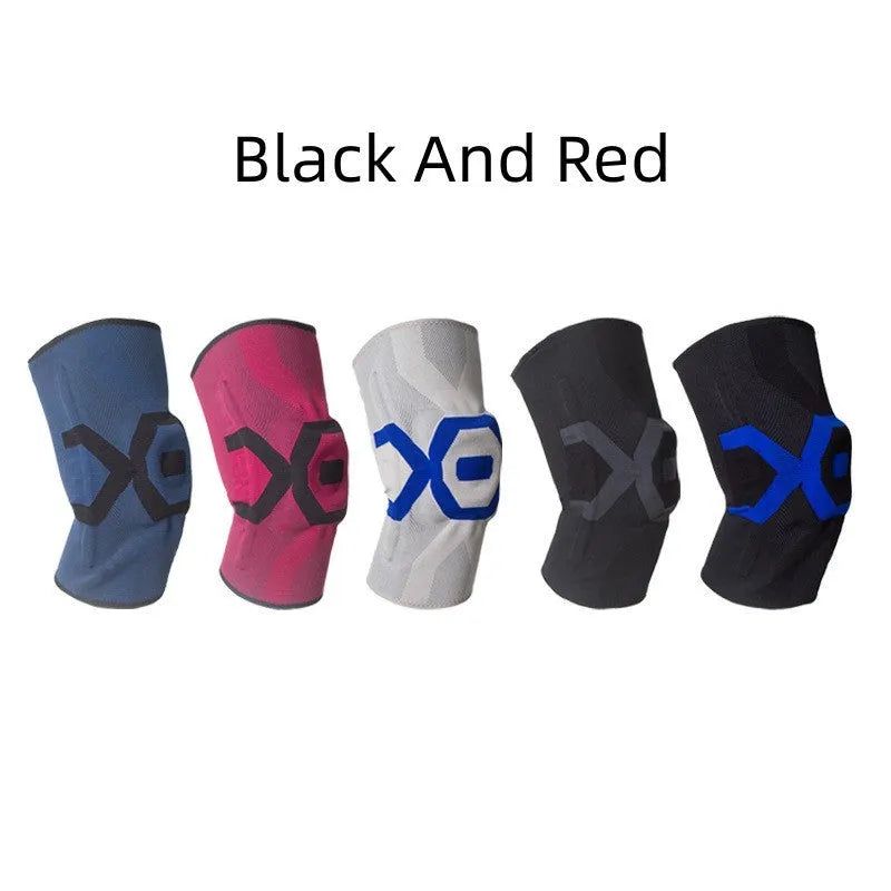 Men's silicone knee pads for athletic protection in multiple colour options