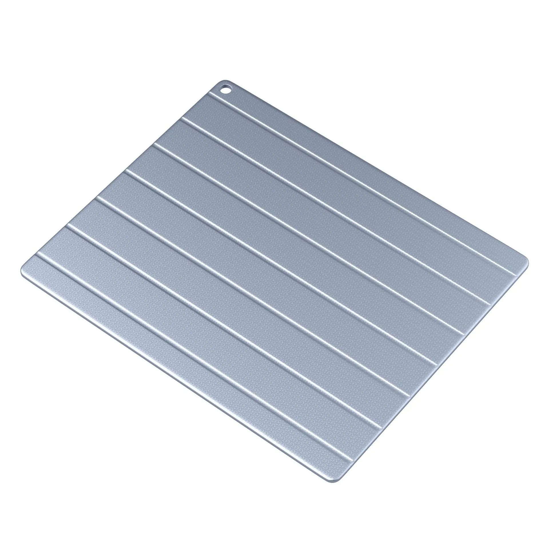 Aluminium household food defrosting plate with modern design and USB cable