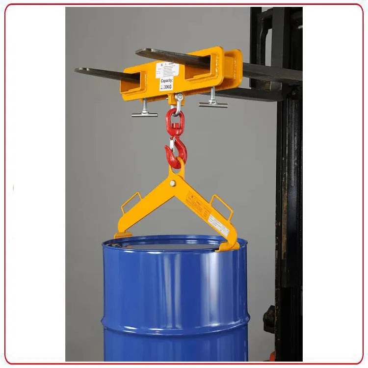 MK rotatable forklift hook with safety locking device for converting forklifts to mobile cranes