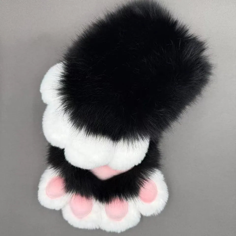 Colourful nylon animal claw cosplay gloves for costume decoration with free size fit