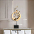 European style synthetic resin Phoenix ornament in rose gold, elegant silver, or festive red colour.