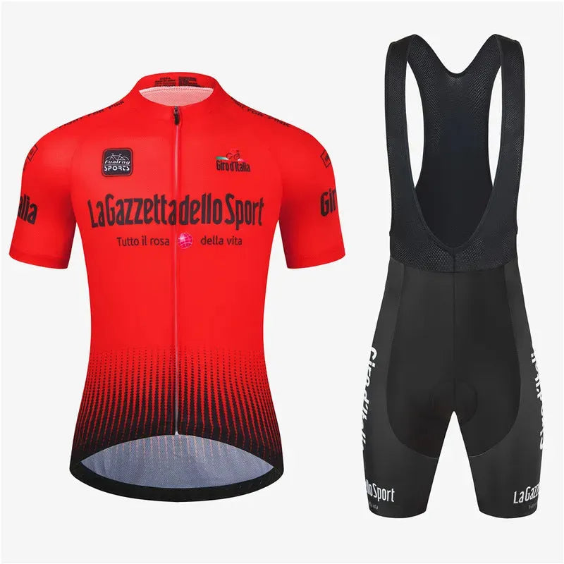 Road bike cycling short sleeve suit in polyester fabric with multiple colour options