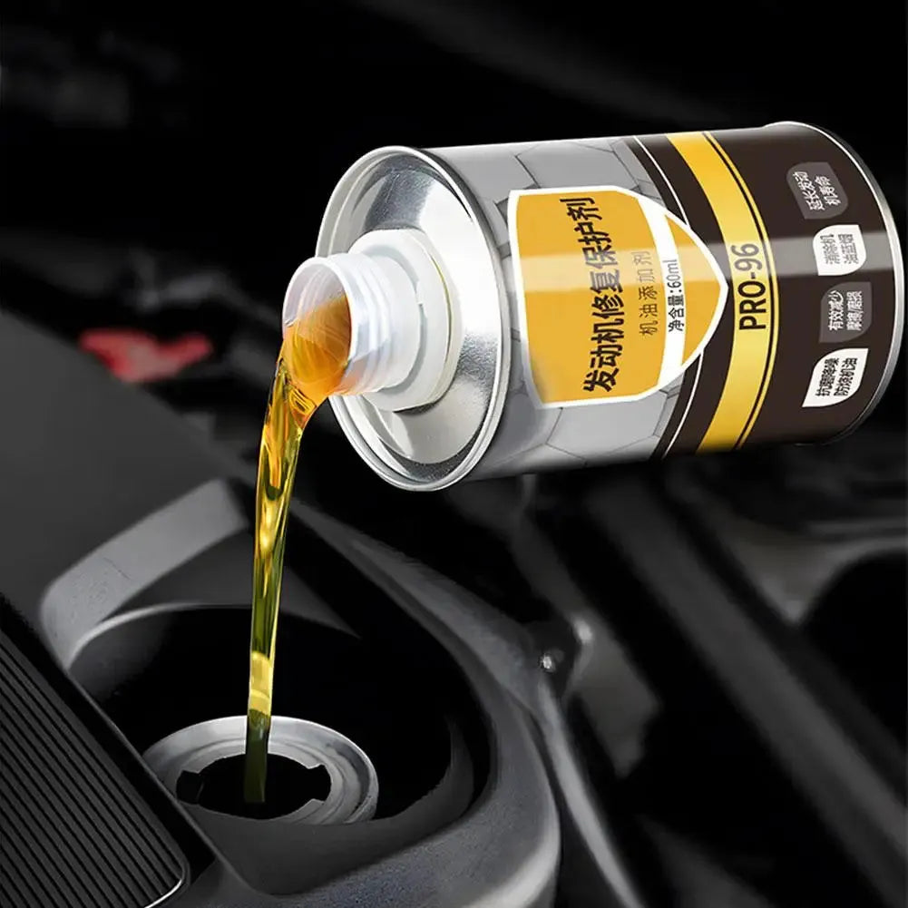 60ml engine anti-wear oil additive in white packaging for petrol and diesel engines