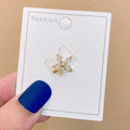 Japanese cute style fixed brooch for women in electroplated copper with geometry shape