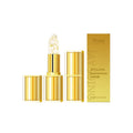 Gold foil nourishing lipstick bullet in a 2.6cm diameter case, net weight 3.5g.