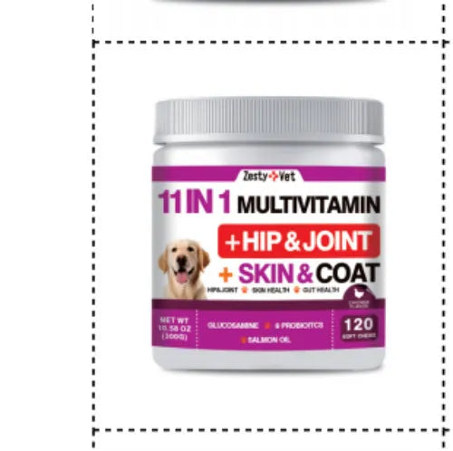 Health supplement bottle containing 120 capsules with seven style options available
