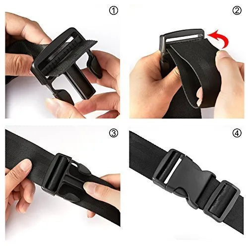 Black polyester 56 inch running speed training parachute with adjustable waist belt