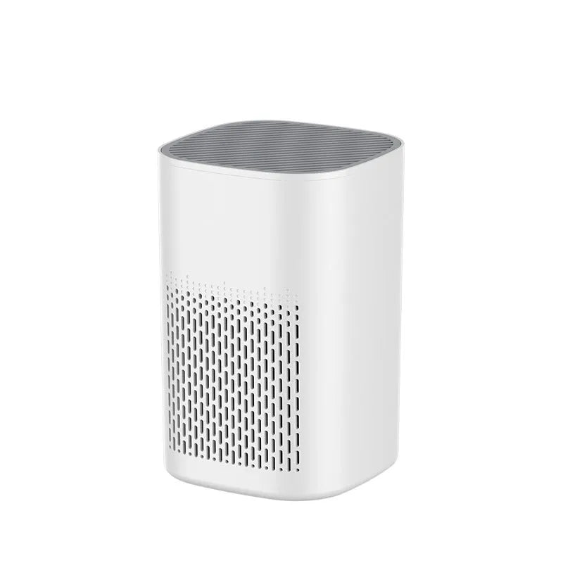 USB-powered desktop air purifier for small rooms with PM2.5 and odour removal functionality