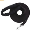 Black PP pet tracking belt dog leash 2.5cm width 10M length on grass
