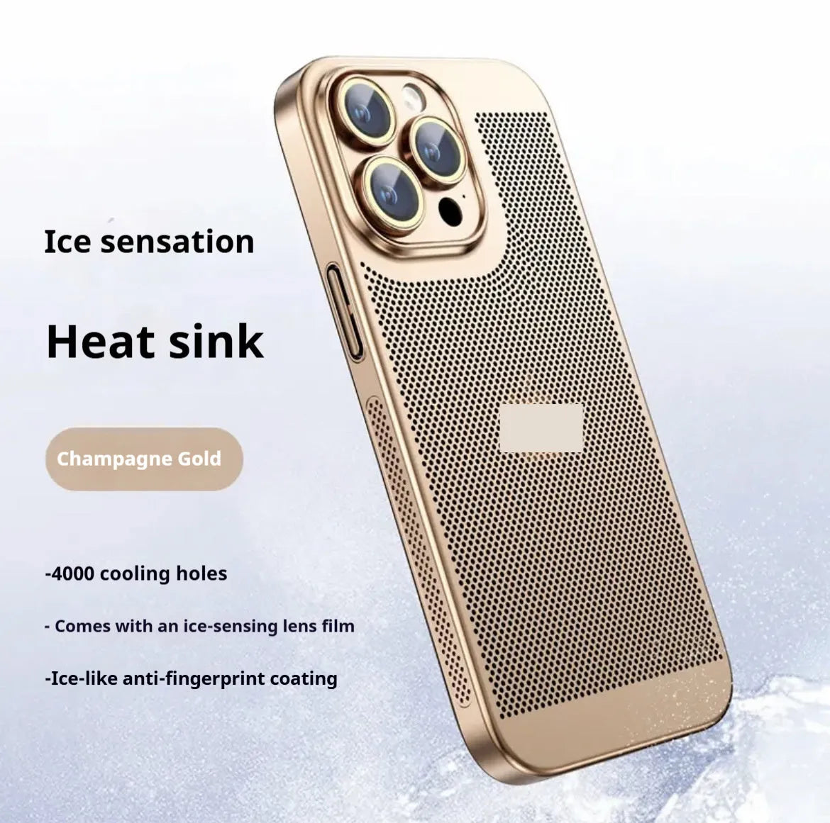 Electroplated all inclusive PC phone case for iPhone in black colour – anti-fall design