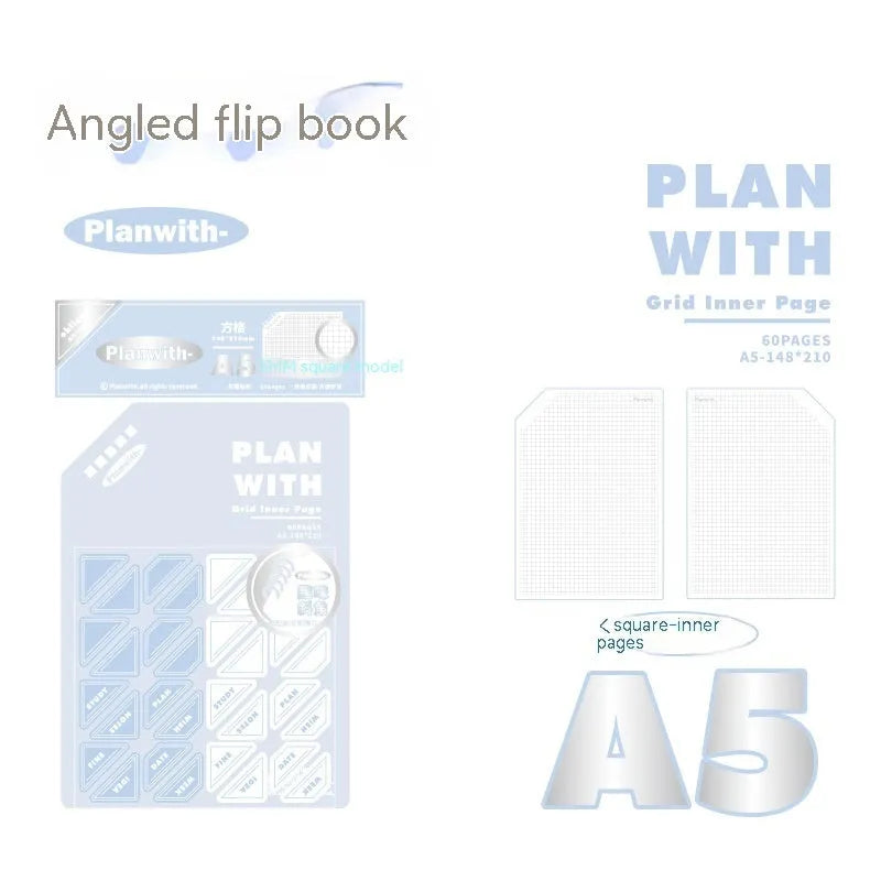 Artsy Ins style salt series student draft notebook with 60 sheets in A5 and B5 size options